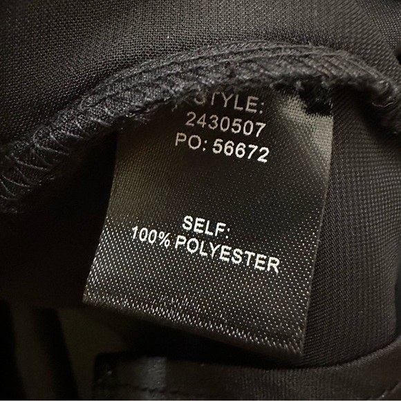 Current Air Black Long Sleeve Blouse with Textured Star Detail - Picture 9 of 9